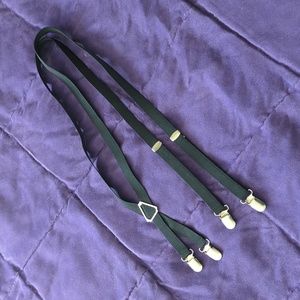 Black Elastic Suspenders